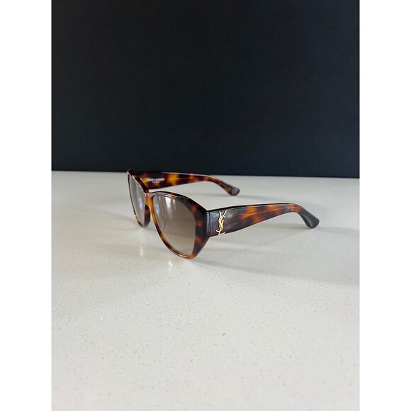 Saint Laurent SLM8 003 56mm havana brown Sunglasses - Picture 2 of 9